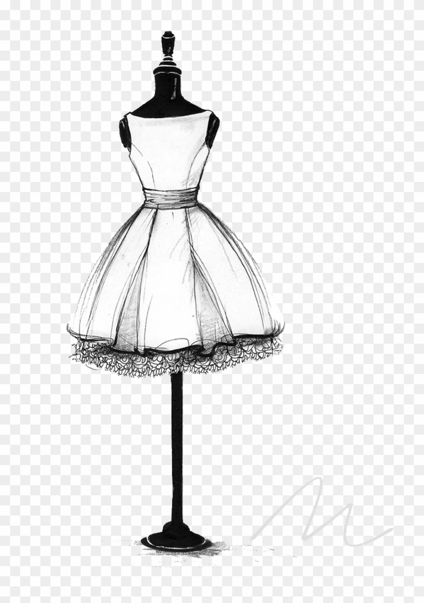 Wedding Gown Sketch Little Black - Dress Drawing Ideas Easy - Free