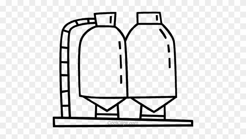 Silos Royalty Free Vector Clip Art Illustration - Silos Royalty Free ...