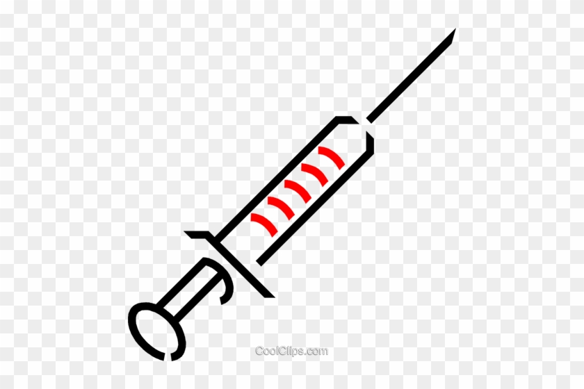 Hypodermic Needle Royalty Free Vector Clip Art Illustration - Hypodermic Needle Royalty Free Vector Clip Art Illustration #1700147