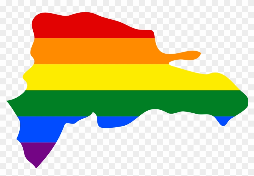 Lgbt Flag Map Of The Dominican Republic - Mapa Republica Dominicana Png #1701991