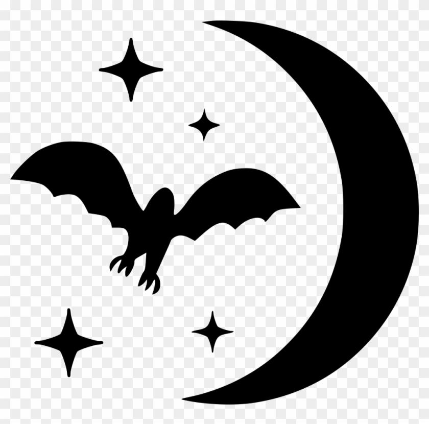 Download Bat Moon Stars Night Halloween Svg Png Emblem Free Transparent Png Clipart Images Download