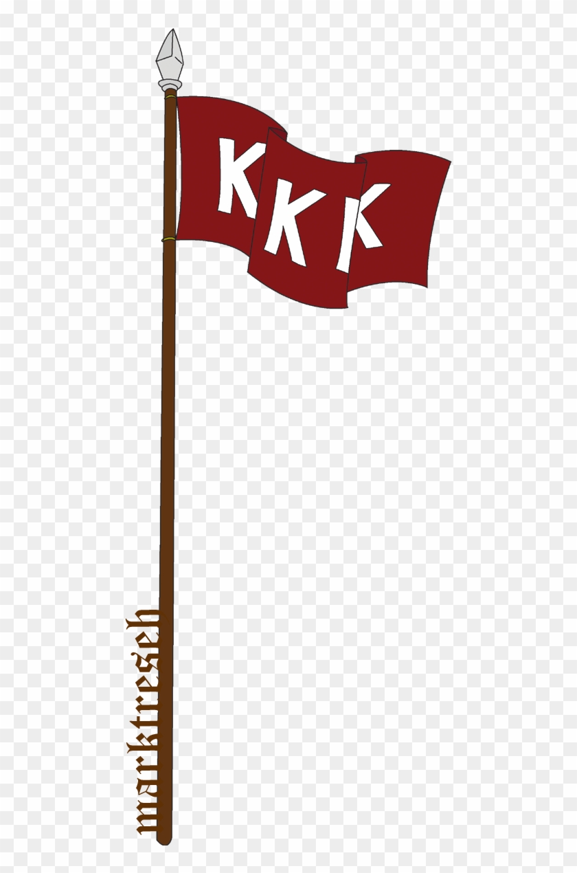 Png Royalty Free Download Flag By Marktreseh On - Kkk Flag Transparent #1702563