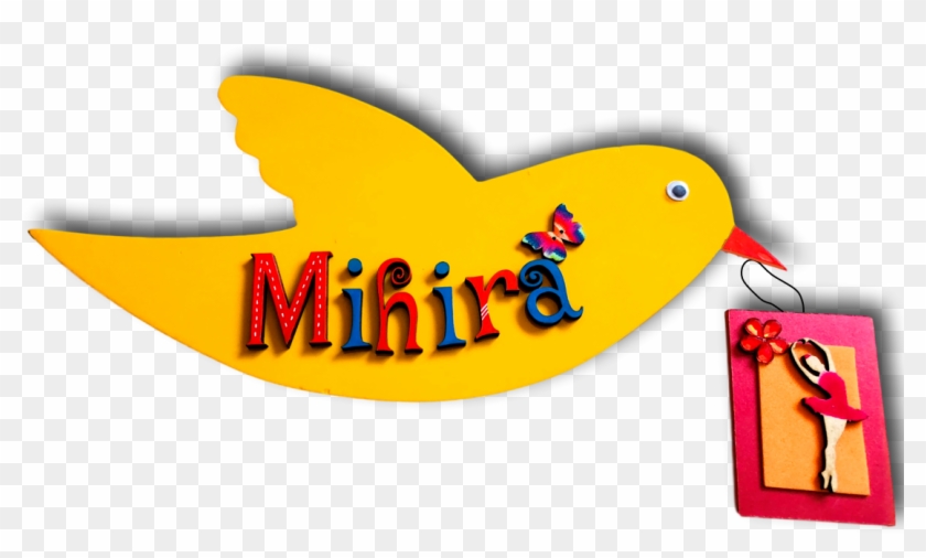 Bird Shape Nameplate For Boys And Girls Age Less Then - Bird Shape Nameplate For Boys And Girls Age Less Then #1703220