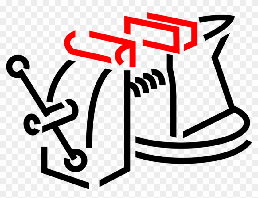 Vector Illustration Of Workbench Vise Or Vice With - Vector Illustration Of Workbench Vise Or Vice With #1703327