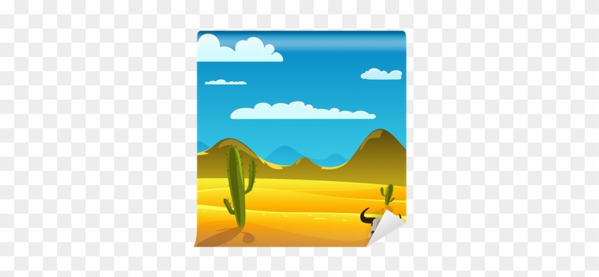 Cartoon Desert Landscape #1703609