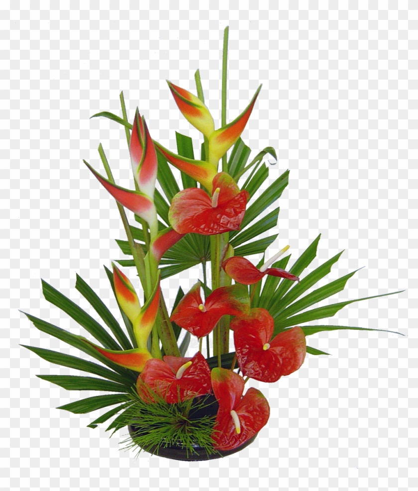 Welcome Tropical Floral Creation - Flowers Bouquet Transparent Background #1704376