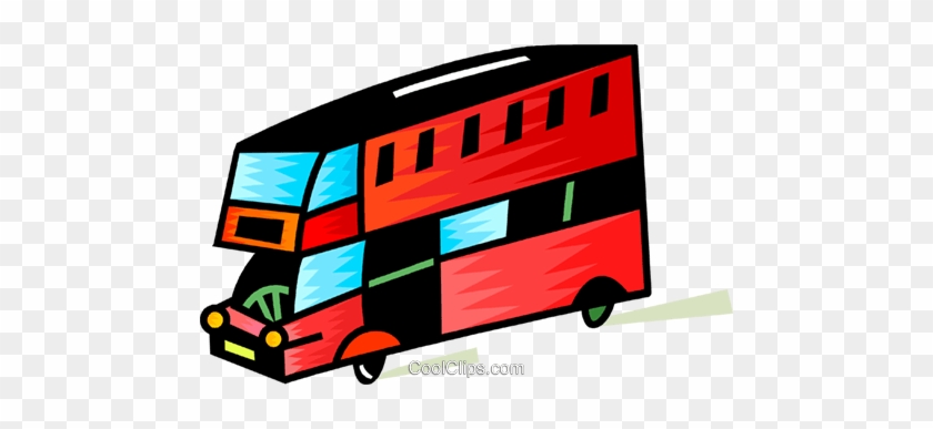 Double Decker Bus Royalty Free Vector Clip Art Illustration - Double Decker Bus Royalty Free Vector Clip Art Illustration #1704943