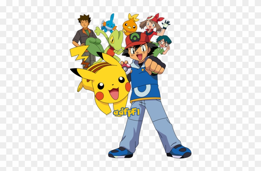 Ash Aura Brock Max Y Pokemon 01 By Adfpf1 On Ash And Pokemon Png