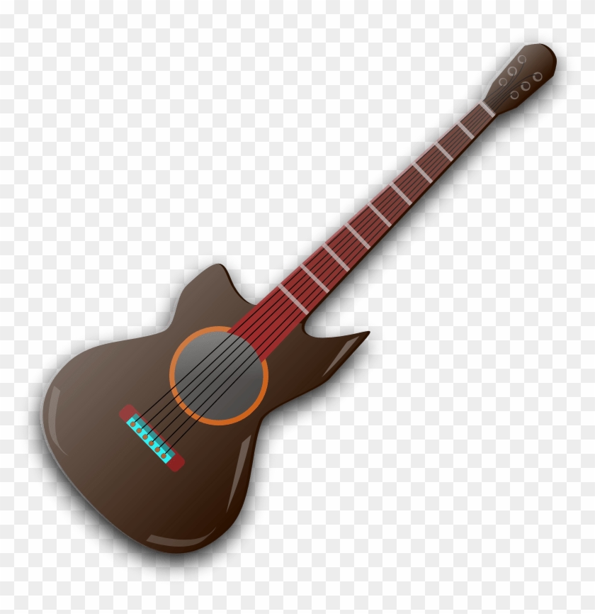 Wooden Guitar Clip Art - Guitar #1705510