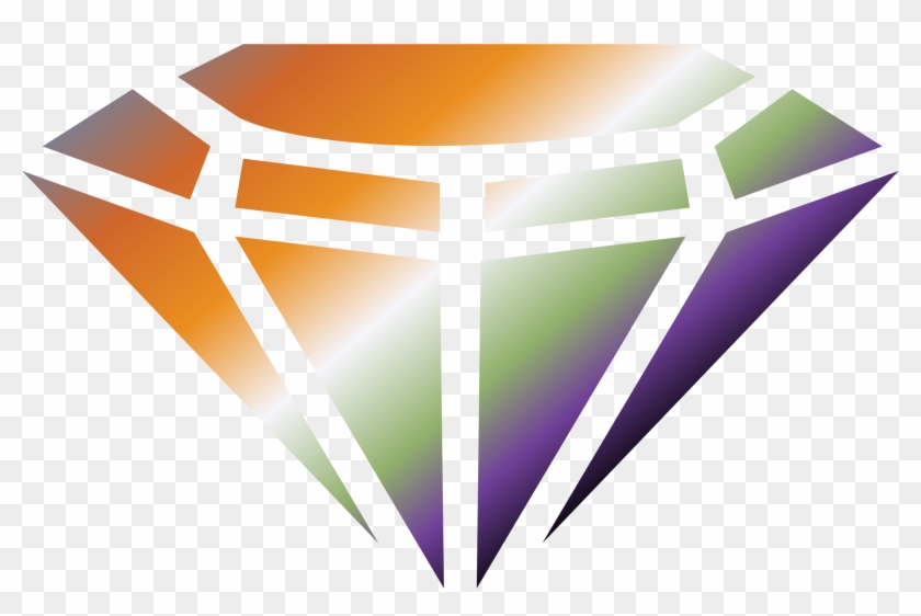 Colored Gemstone Vector Clipart Image Free Stock Photo - Berlian Logo #1705846