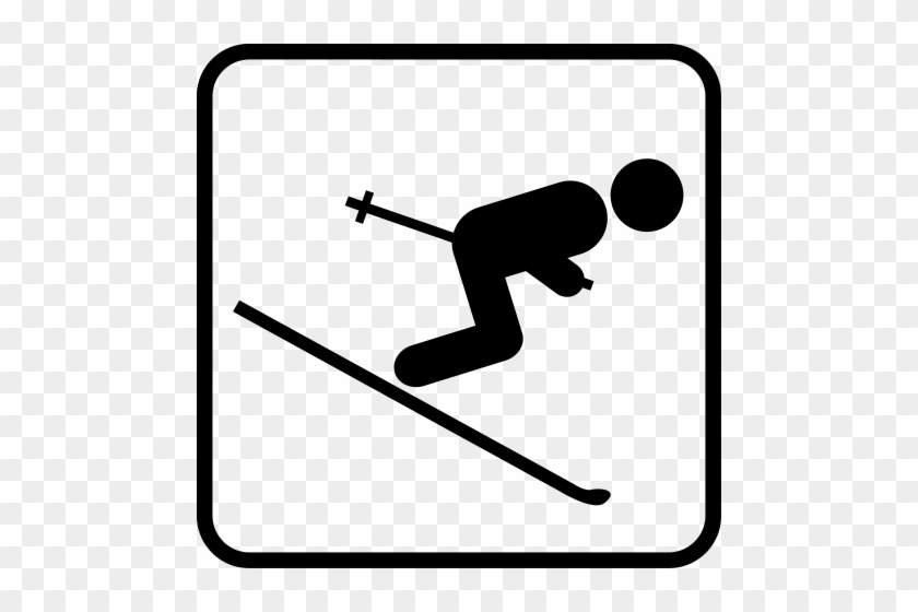 Skifahrer Motiv Clipart T-shirt Skiing - Skifahrer Motiv #1706373