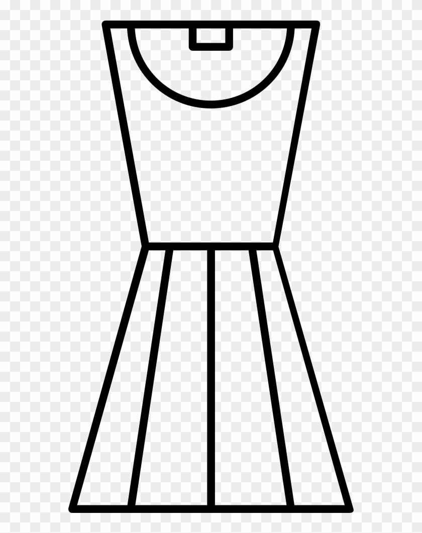 Dress Svg Outline - Dress Svg Outline #1706492