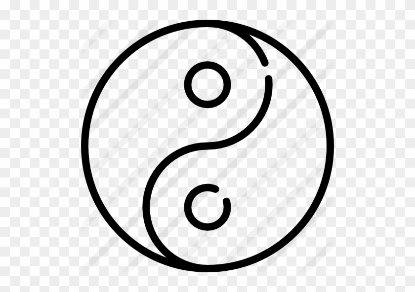 Yin Yang Free Icon - Line Art #1707729