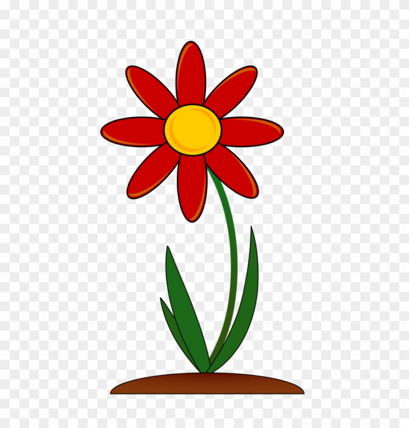 Download Red Flower Clipart - Red Flower Clip Art #1709335