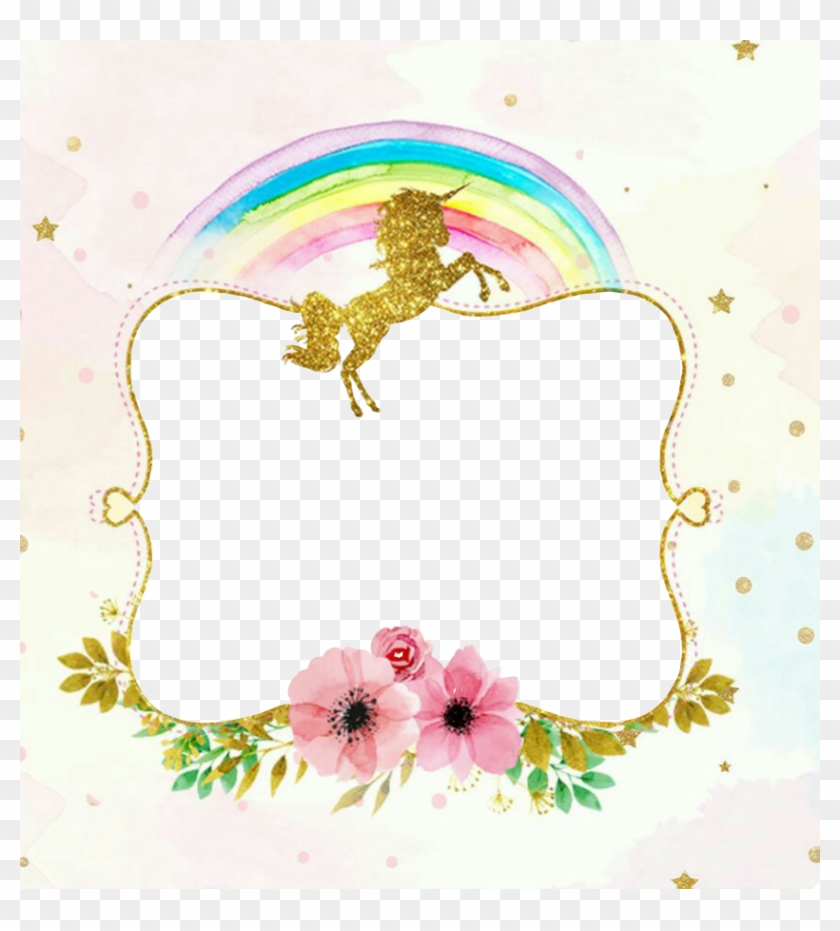 Clip Art Frame Unicornio Png - Frame Unicornio Png #1710554