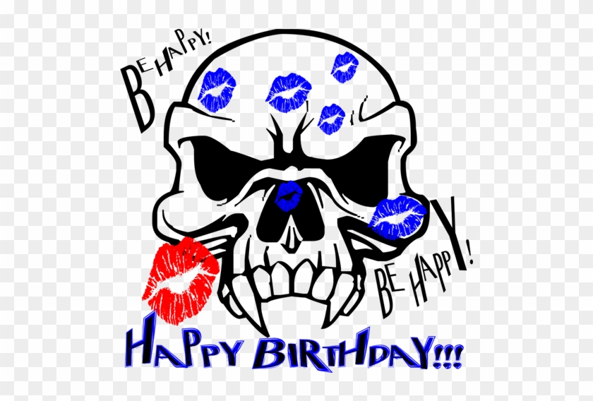 Happy Birthday Creepy One - Skull With Fangs #1710987