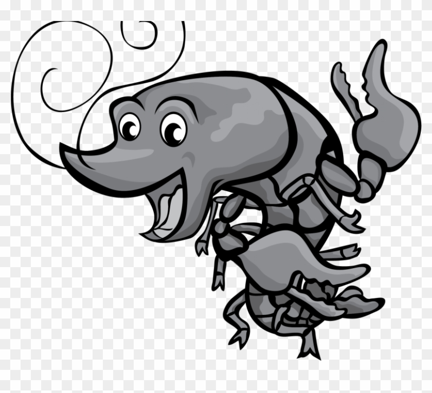 Cartoon Crawfish Clip Art Free Boil Images Vector Grey - Mardi Gras Crawfish Clipart #1711073