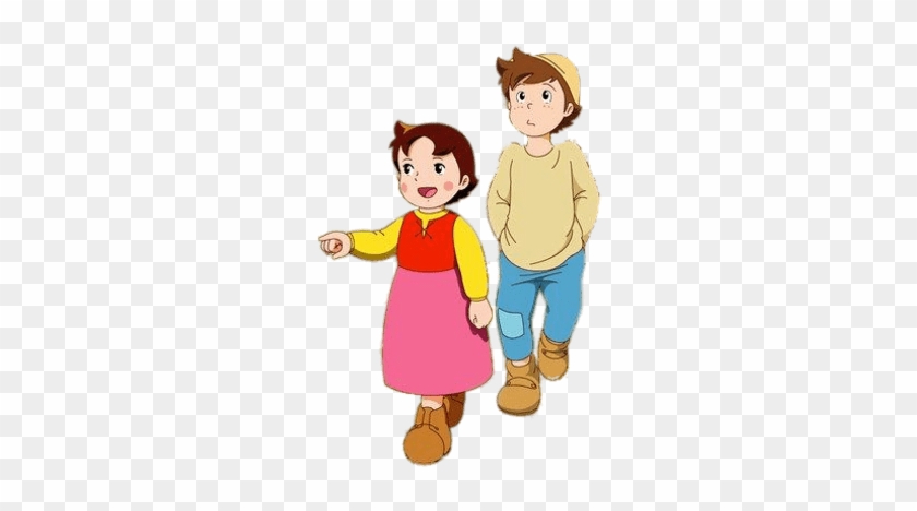 Download Heidi And Peter Transparent Png - Heidi With Peter #1711230