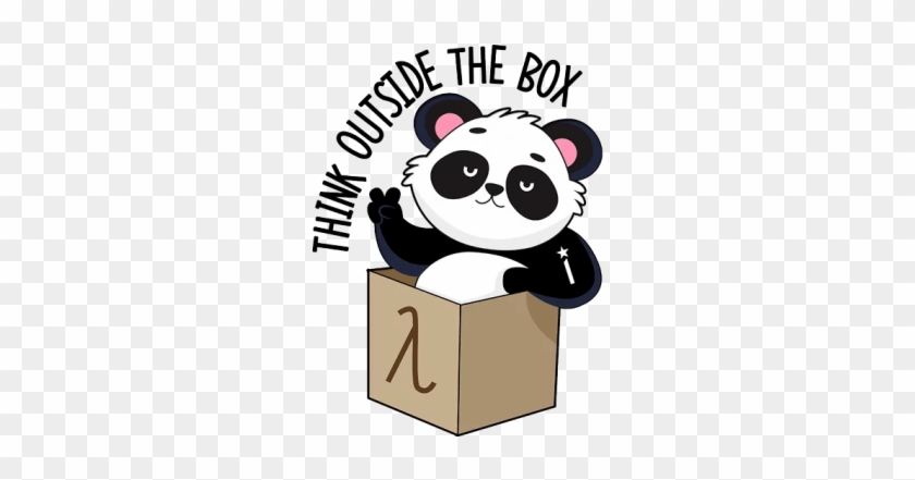 Think Outside The Box Panda - Cartoon #1712053