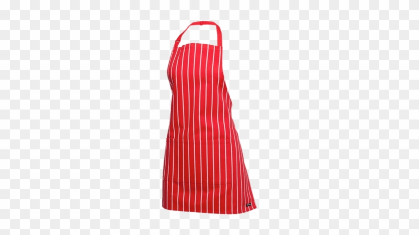 Red And White Striped Apron - Apron Png #1713192