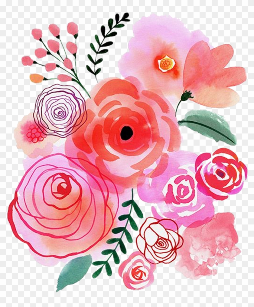 Roses Watercolor Flowers Freetoedit - Watercolor Floral #1714257