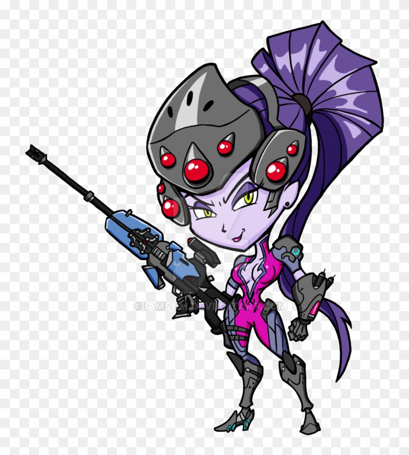 Overwatch Drawing Widow - Cartoon #1714809