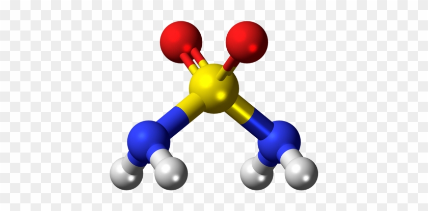 Sulfamide - Potassium Thiocyanate Ball And Stick Model #1715567