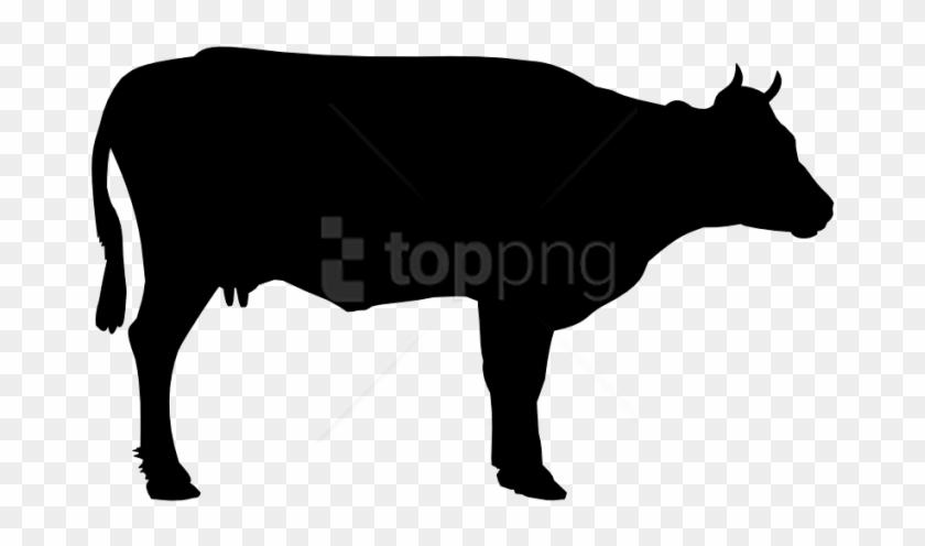 Download Cow Png Images Background - Cow Black Clip Art #1716092