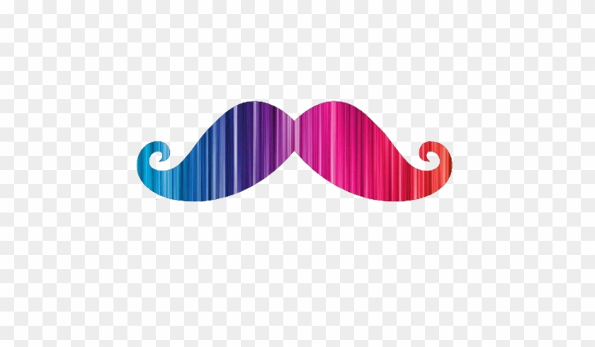 Mostacho Arcoiris Png By Globita On Deviantart - Bigote Mostacho De Colores #1716259