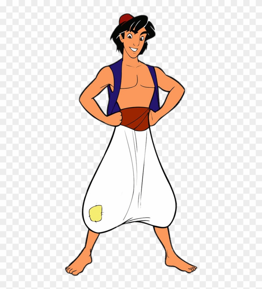 Aladdin Hands In Side - Aladdin And Abu Png - Full Size PNG Clipart ...