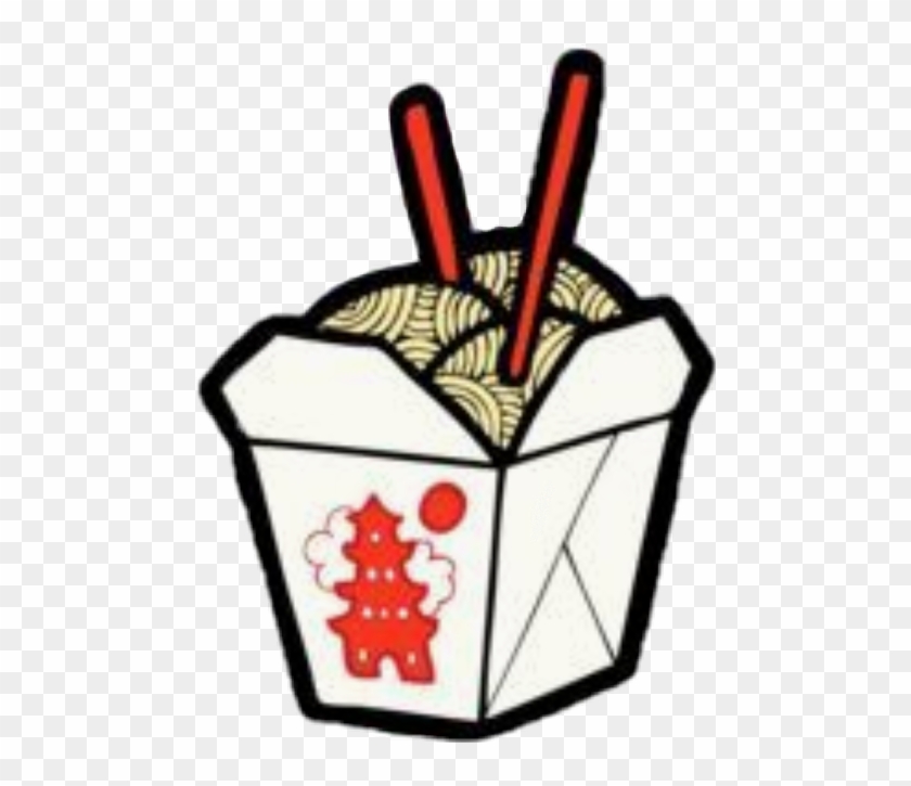 Chinese Take Out Box Sticker #1719544