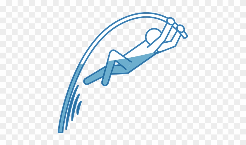 Pictogram Man Practice Pole Vault Sport - Pictogram Man Practice Pole Vault Sport #1720189