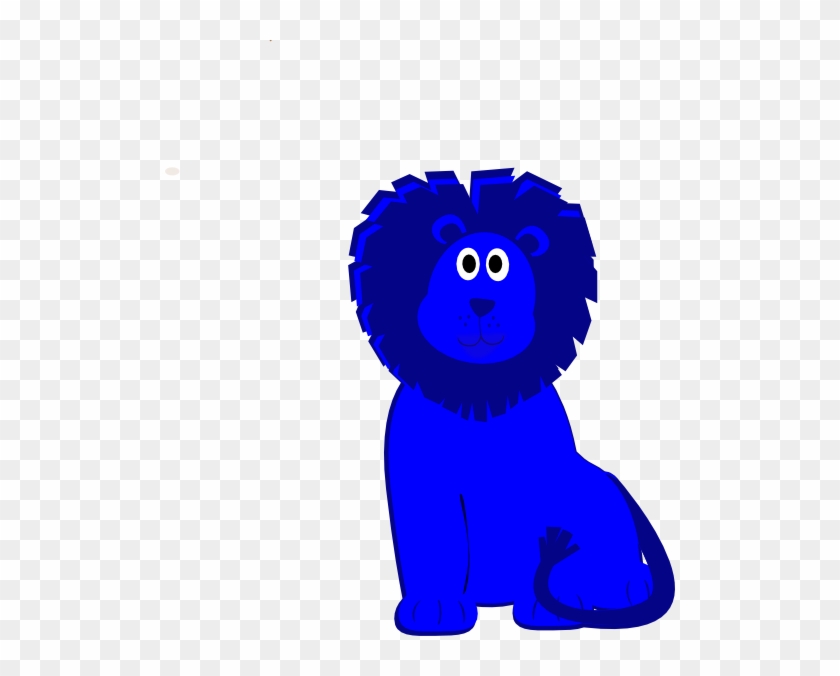 Blue Lion Cartoon #1722309