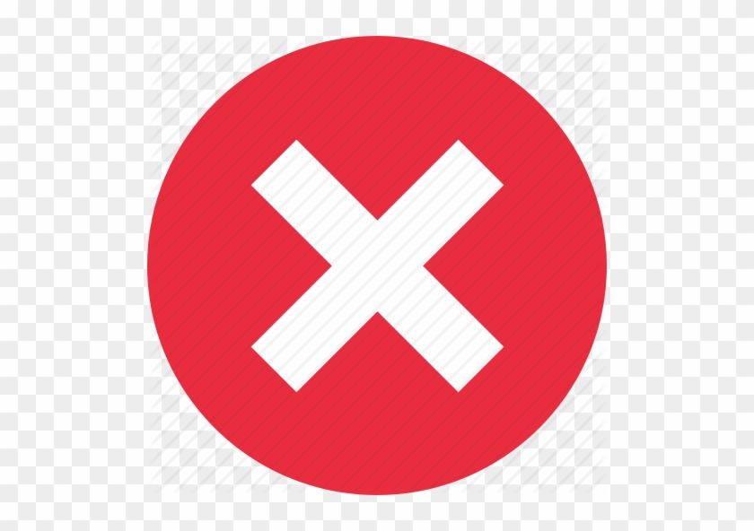 Delete Png - Red X In Circle #1724563