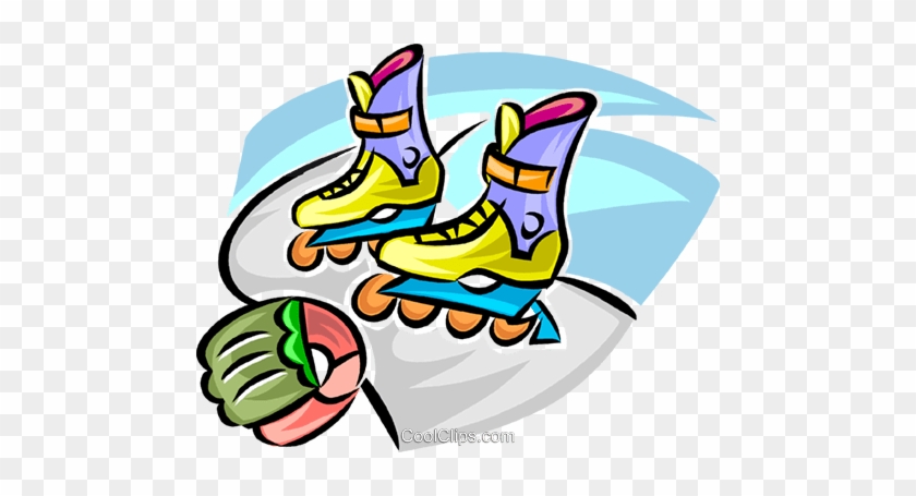 Roller Blades Royalty Free Vector Clip Art Illustration - Roller Blades Royalty Free Vector Clip Art Illustration #1725295