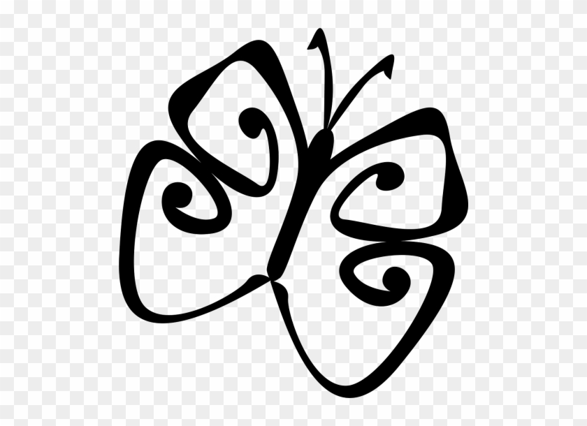 Butterfly, Clipart - Mariposas Blanco Y Negro Png #1725828