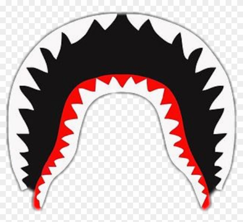 Bape Hypebeast Sharkmouth Bape Shark Logo Png Free Transparent Png Clipart Images Download - bape roblox bear mask