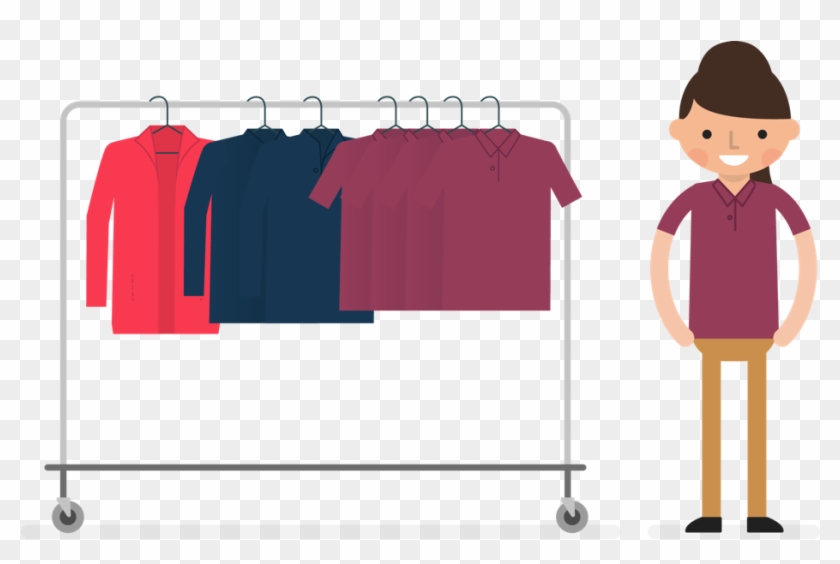 Vector Illustration Of Retail Fashion Dresses And Clothes