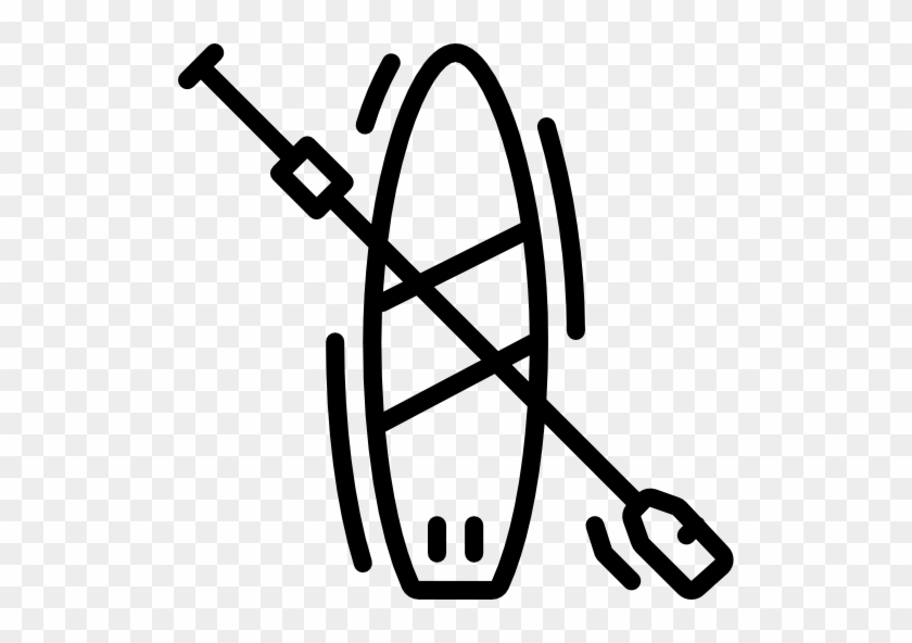 Paddle Board Free Icon - Paddle Board Free Icon #1726741