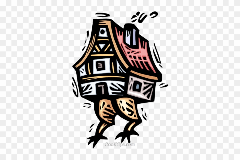 House With Turkey Legs Royalty Free Vector Clip Art - House With Turkey Legs Royalty Free Vector Clip Art #1726954