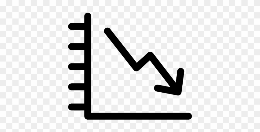Medical Graphic With Descendant Line Vector - Bancarrota Icono #1728685