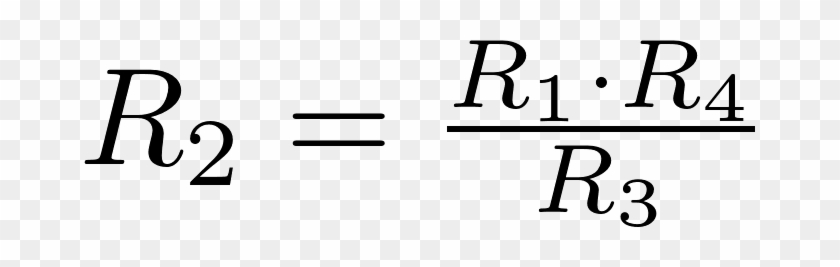 When The Wheatstone Bridge Is Balanced, The Unknown - When The Wheatstone Bridge Is Balanced, The Unknown #1729708