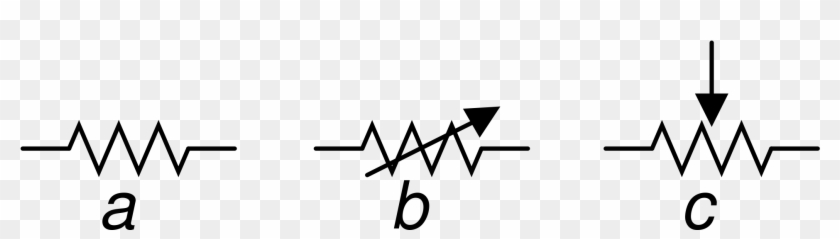 2000px-resistor , Rheostat , And Potentiometer Symbols - Triangle #1729718