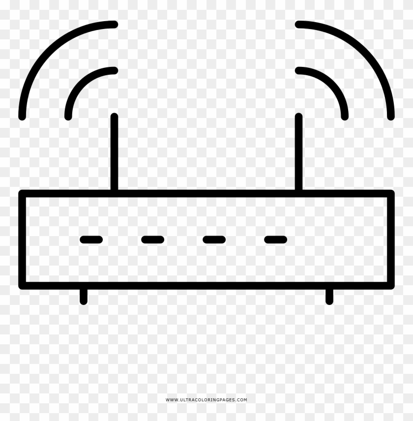 Wifi Router Coloring Page - Wifi Router Coloring Page #1730153