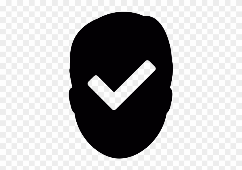 Head With Check Mark Png File - Check Icon Vector Png #1730162