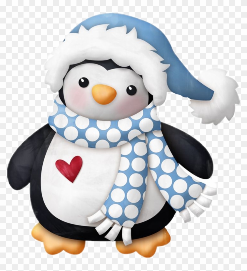 Peguin Winter Cute Scarf Christmas Ftestickers - Bonne Soirée Pingouin #262765