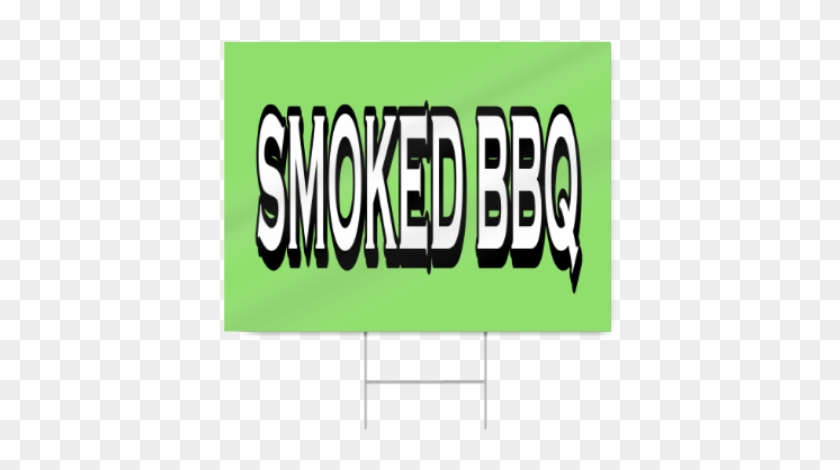 Smoked Bbq Block Lettering Sign - Graphics #263707