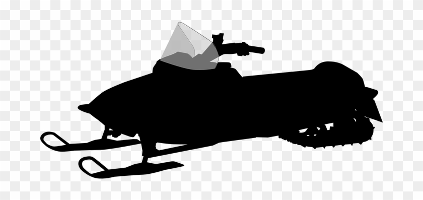 Snowmobile Silhouette Snow Winter Snowmobi - Snowmobile Clip Art Png #263827