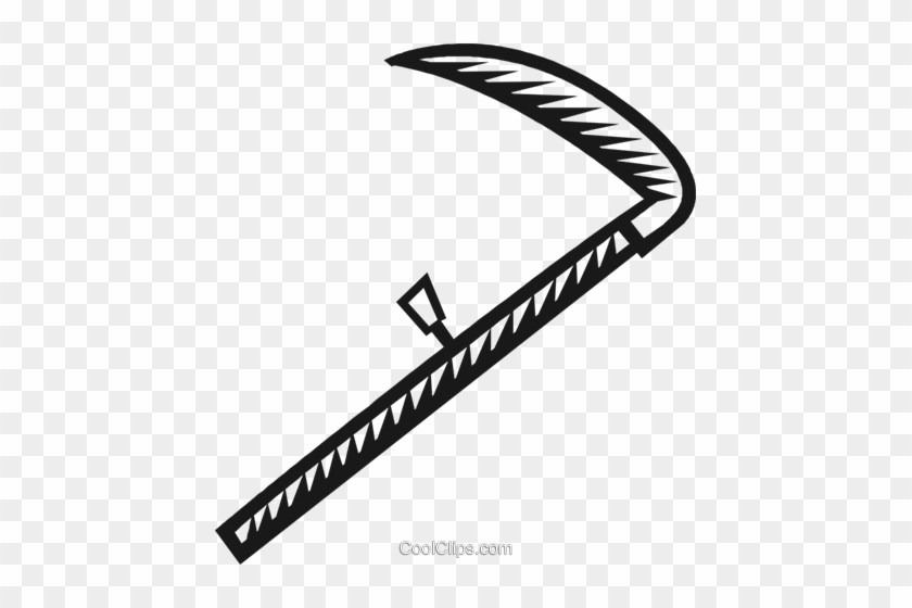 Scythe Royalty Free Vector Clip Art Illustration - Scythe Royalty Free Vector Clip Art Illustration #1733993