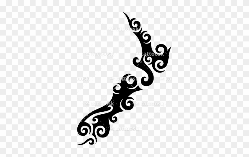 Image Result For Nz Kiwi Outline New Zealand Tattoo, - New Zealand Maori Patterns #1734025